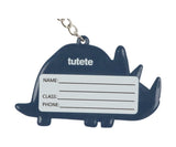 Porta Chaves Silicone Tutete Dinos World Blue Tutete