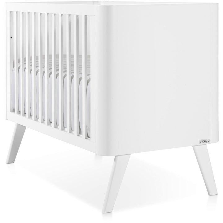 Trama Cama de Grades Round 120x60 cm Branco Mate