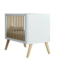 Trama Cama de Grades Round 120x60 cm Branco Mate/ Tola