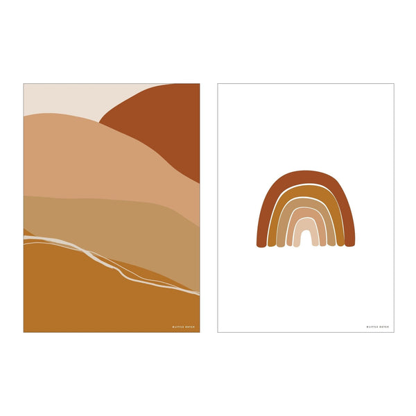 Little Ducth Poster Horizonte / Arco Iris Tons Terra