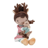 Boneca Natal Little Dutch Evi com Rena Little Dutch