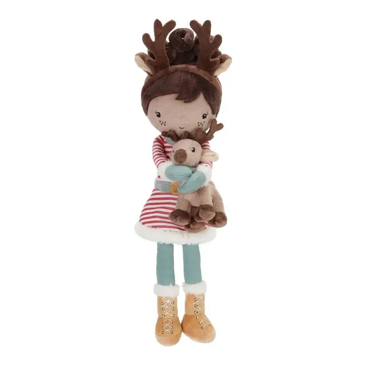 Boneca Natal Little Dutch Evi com Rena Little Dutch
