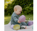 Empilhável BIBS Wobbly Bright Rainbow Bibs