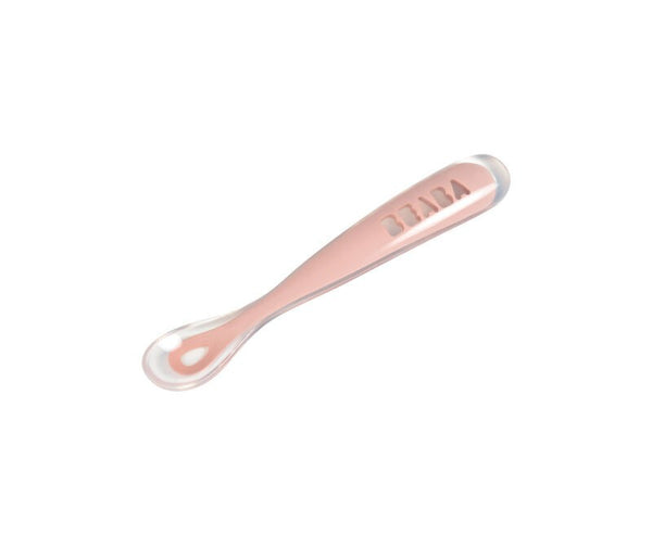 Beaba Colher de Silicone Rosa