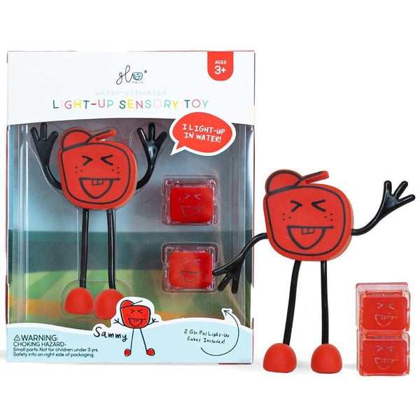 Set Personagem e 2 Cubos Luz GloPals Sammy