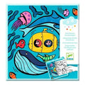 Dispensador Atividades de Colorir Djeco Oceano