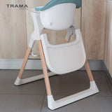 Cadeira de Mesa Dueto Trama Faia/Branco Trama - Mobiliário de Bebé