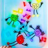 Set Personagem e 2 Cubos Luz GloPals Alex Glopals