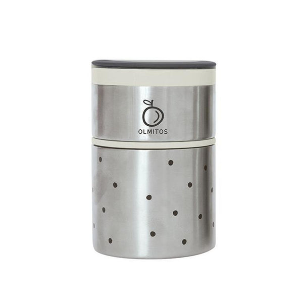 Termo para Sólidos Olmitos Círculos Bege 250+570ml