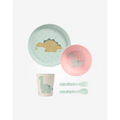 Saro Set Alimentação 5 Peças Wild Dinos Hortelã/Rosa