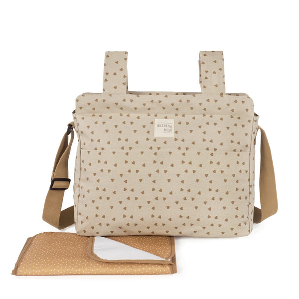 Walking Mum Bolsa Organizadora XL Hearts Poppy Cinnamon
