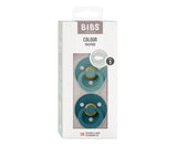 Pack 2 Chupetas BIBS Simétrica Island Sea/Forest Lake-Tam.1|0+ meses Bibs