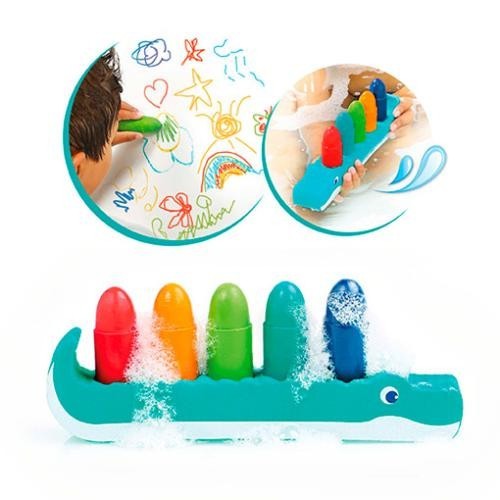 Lápis Banho Ludi com Suporte Crocodilo