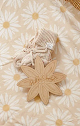 Placa "Hello World" Woven Kids Daisy Woven Kids