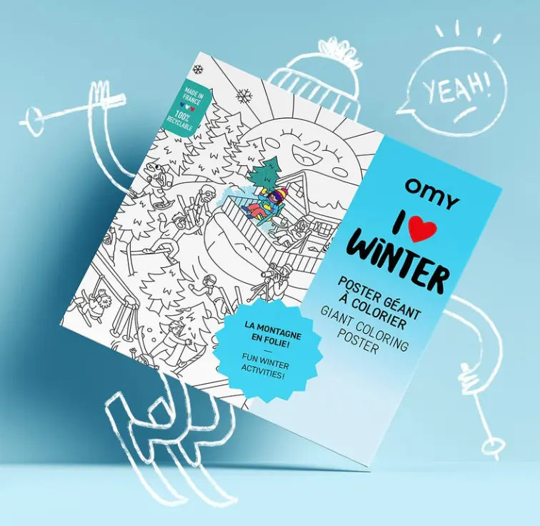 Omy Poster XL I Love Winter Omy