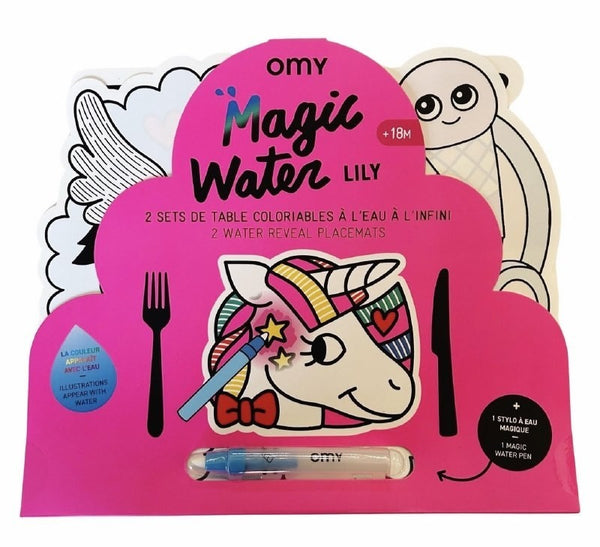 Omy Tabuleiro para Colorir Magic Water Unicórnio