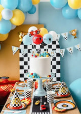 PartyDeco Topo de Bolo Carros com Balões PartyDeco