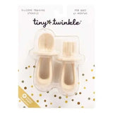 Tiny Twinkle Talheres Aprendizagem Silicone Bege Tiny Twinkle