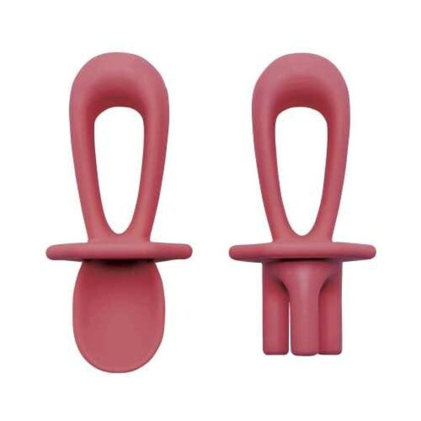 Tiny Twinkle Talheres Aprendizagem Silicone Bordô