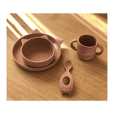 Liewood Conjunto de Refeição Gato Rosa Liewood