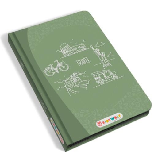 Kidywolf Bloco de Desenho com Ilustrações Viagens