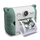 Kidywolf Máquina Fotográfica Verde com Impressão Kidywolf