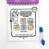 Bluey Livro com Marcador de Água Roxo Dreamtoys