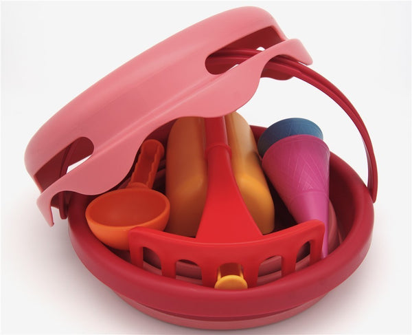 Conjunto de Praia 7 em 1 Vermelho
