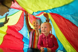 Jogo Paraquedas Colorido Com Bolas Minicool