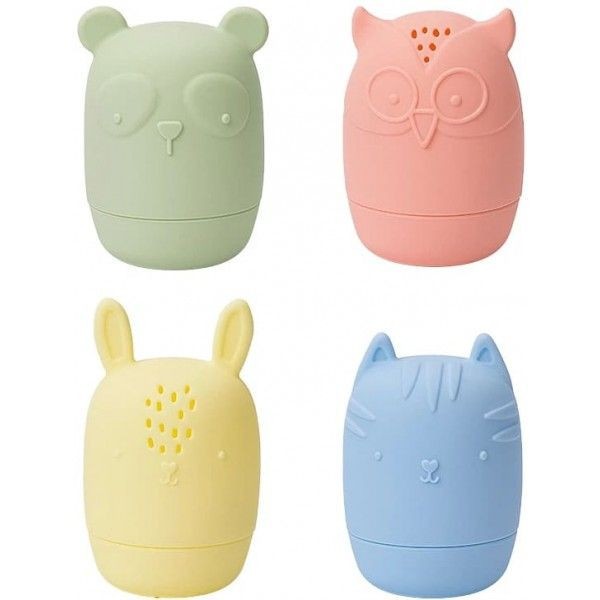 Weibo Conjunto Brinquedos Banho Silicone