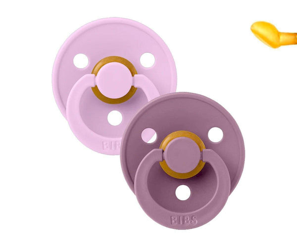 Pack 2 Chupetas Anatómicas BIBS Violet Sky/Mauve - Tam.1|0+ meses