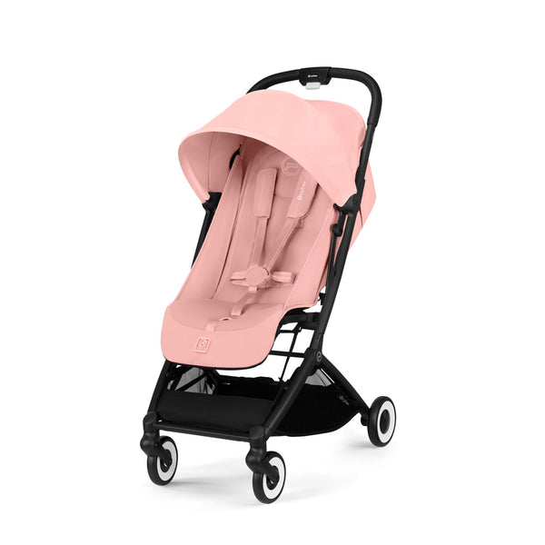 Carrinho Cybex Orfeo 2025 Black Frame/Candy Pink - Compacto, reclinável e compatível com bagagem de mão