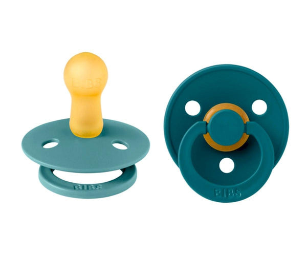 Pack 2 Chupetas Redondas BIBS Island Sea/Forest Lake - Tam.1|+0 meses