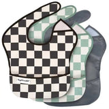 Tiny Twinkle Pack 3 Babetes Quadrados Preto/Menta/Cinza Tiny Twinkle
