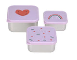 Lassig Conjunto 3 Lancheiras Coração Lässig
