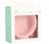 Tutete Pack Taça Silicone e Colher de Aço - Light Pink Tutete