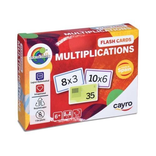 Cayro Flash Cards - Jogo de Cartas de Multiplicação