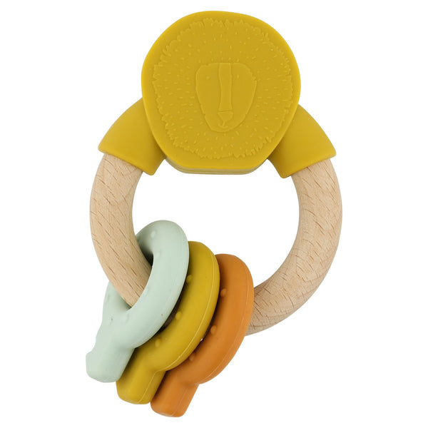 Trixie Anel Atividades Madeira e Silicone - Mr. Lion
