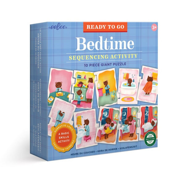 Eeboo Puzzle "Me Preparo para Ir para a Cama"