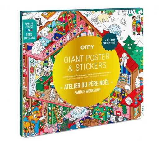 OMY Poster XL e Autocolantes Pai Natal