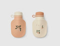 Liewood Conjunto de 2 Garrafas Silicone para Smoothie Peach