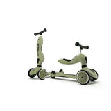 Scoot & Ride Trotinete 2 em 1 Highwaykick 1 - Olive Scoot & Ride