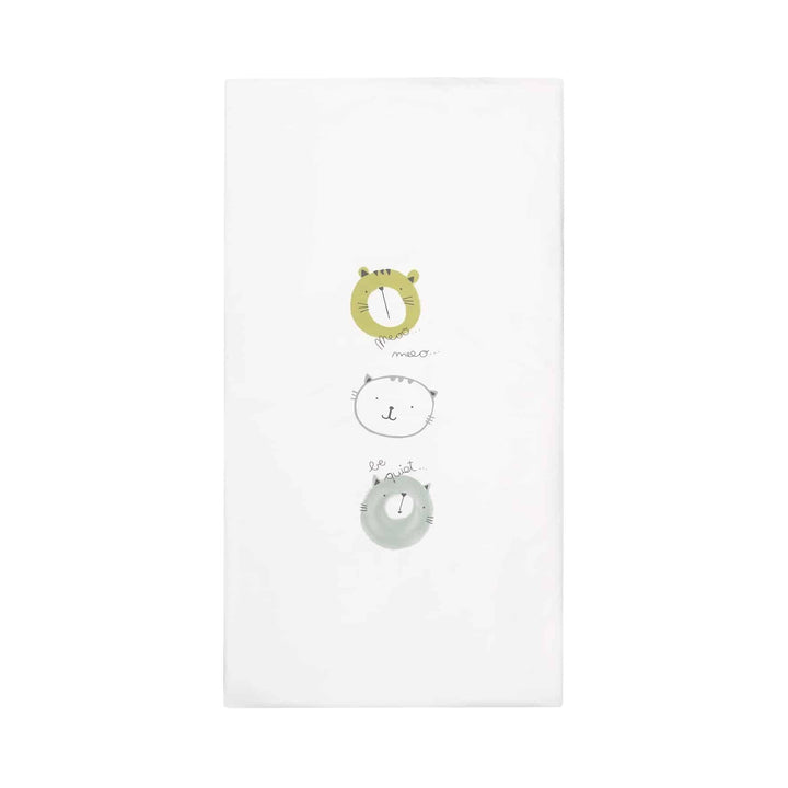 PETIT PRAIA Pack Colcha e Protector de Cama de Bebé Cats 1