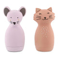 Trixie Brinquedo de Banho Animais Salpicantes Sra. Gata e Sra. Rato