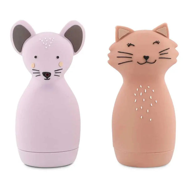 Trixie Brinquedo de Banho Animais Salpicantes Sra. Gata e Sra. Rato