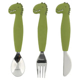 Trixie Conjunto Talheres Silicone 3 Peças Sr. Dinossauro