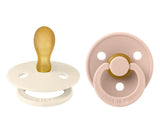 Bibs Pack 2 Chupetas Simétricas Ivory/Blush - Tam. 2 | 6-18 Meses Bibs