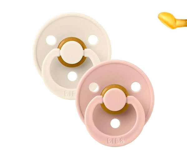 Bibs Pack 2 Chupetas Anatómicas Ivory/Blush - Tam. 1 | 0-6 Meses
