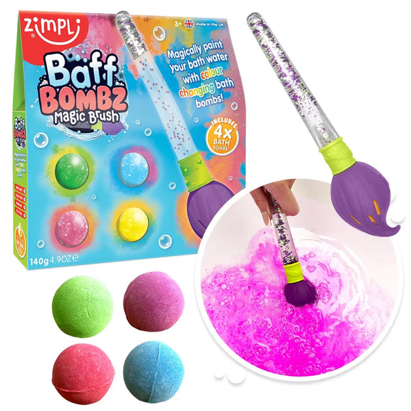 Zimpli Brinquedo Banho Baff Bombz Magic Brush