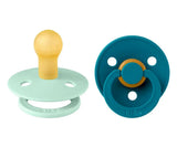 Bibs Pack 2 Chupetas Redondas Mint/Forest Lake - Tam. 2 | 6-18 Meses Bibs